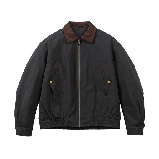 Herren Boxy-Field-Bomberjacke mit Cordkragen, Metallreißverschluss und elastischem Saum Nord Taschen