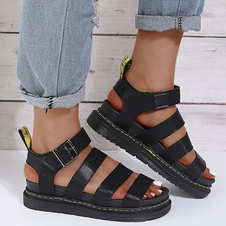 Damen Komfortable und trendige Riemchen-Sandalen