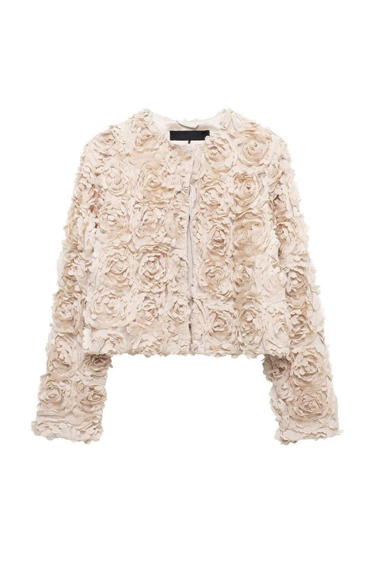 Floral Applikation Kurzjacke - Vittorelli