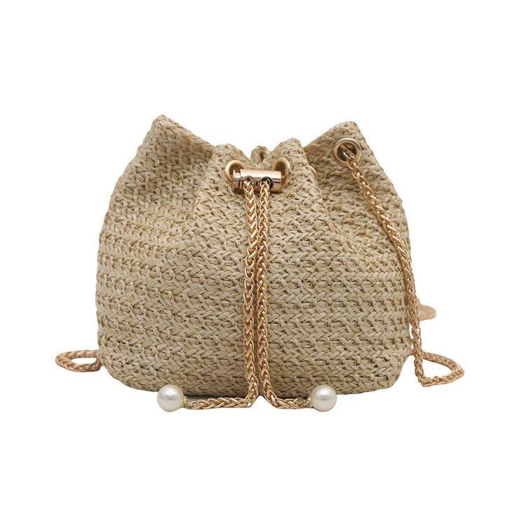 Damen Mini-Bucket-Tasche mit elegantem Kordelzug Nord Taschen