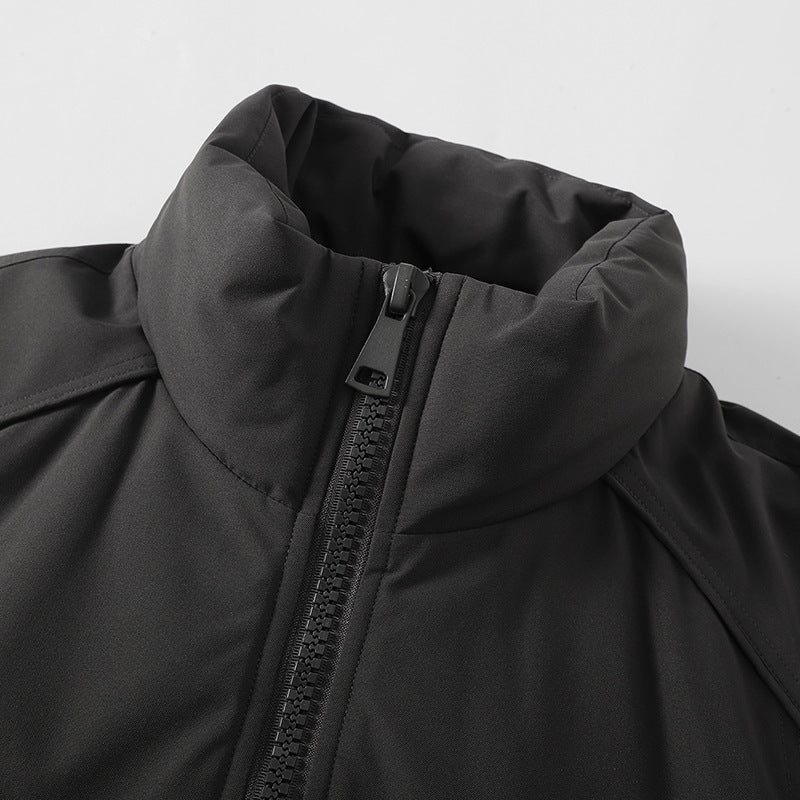 Herren Leichte Harrington-Jacke mit Stehkragen, elastischem Saum und Zwei-Wege-Reißverschluss Nord Taschen