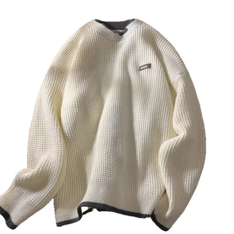 Herren Grobstrickpullover mit hohem Kragen Nord Taschen
