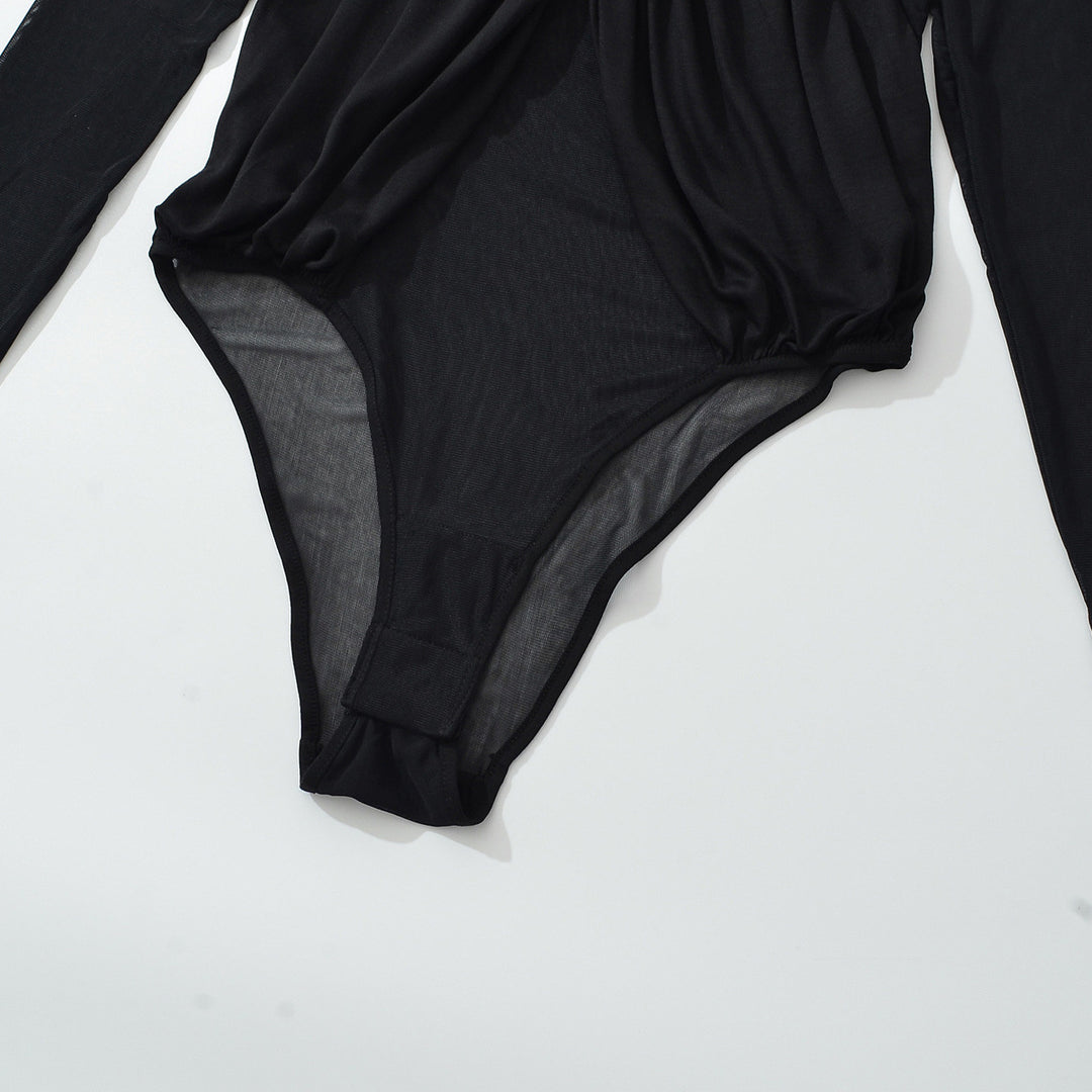 Damen Drapiertes Mesh-Body mit geraffter Vorderpartie Nord Taschen