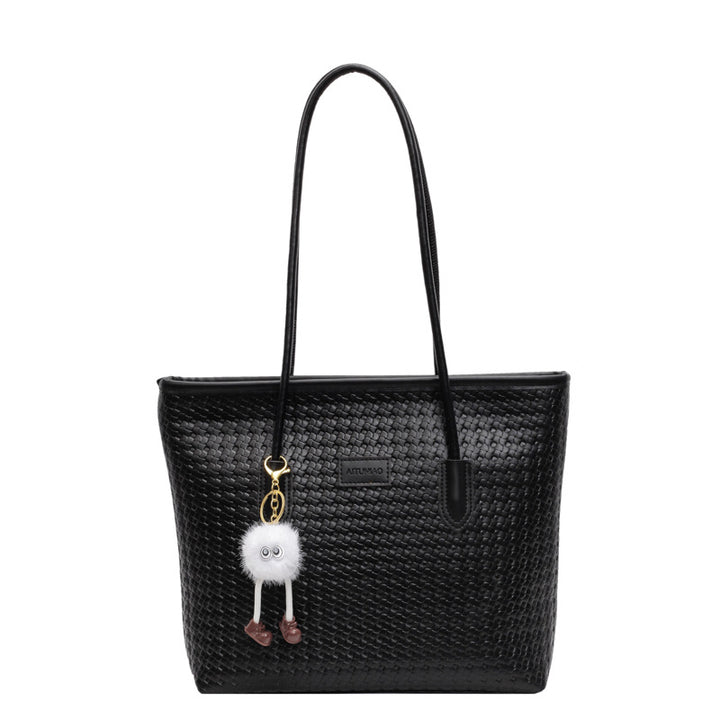Damen elegante Beuteltasche aus geflochtenem Material Nord Taschen