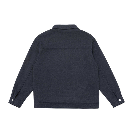 Herren Wollmix‑Shacket mit Reißverschluss, Pattentaschen und kastiger Silhouette Nord Taschen