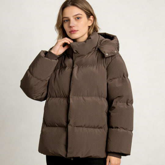 Damen Steppdaunenjacke mit hohem Kragen Nord Taschen
