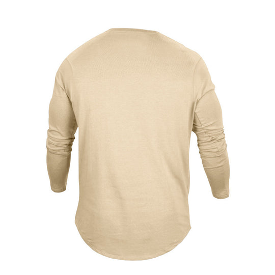Herren Langarmshirt mit verlängertem Rundsaum und schmalem Schnitt aus elastischem Funktionsjersey Nord Taschen
