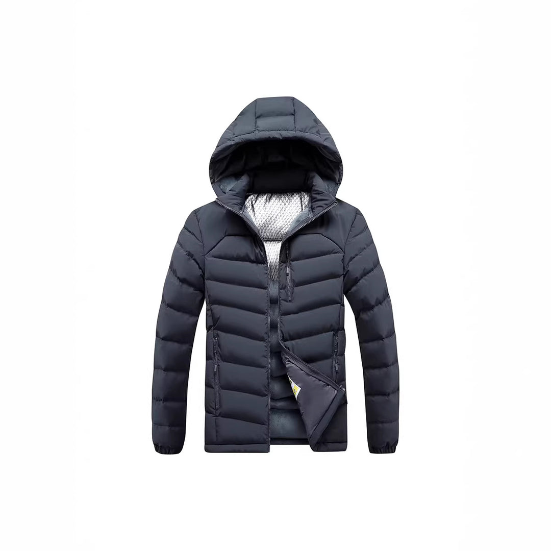 Herren Isolierte Steppjacke mit Kapuze und Thermoreflect-Innenfutter Nord Taschen