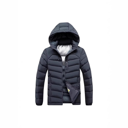 Herren Isolierte Steppjacke mit Kapuze und Thermoreflect-Innenfutter Nord Taschen