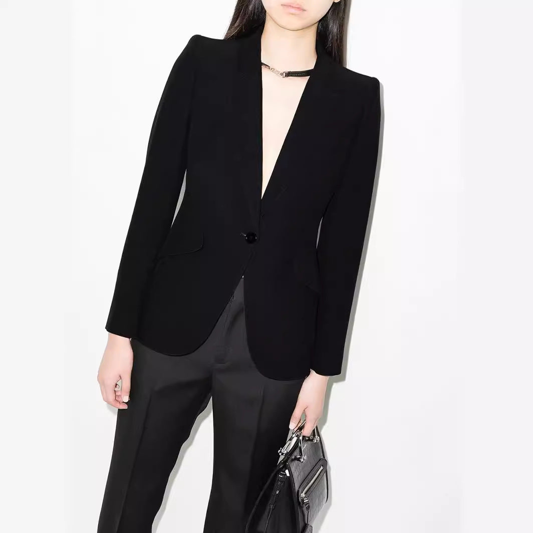 Damen Vegane Lederhose im Geradschnitt mit hoher Taille und dezentem Bootcut Nord Taschen