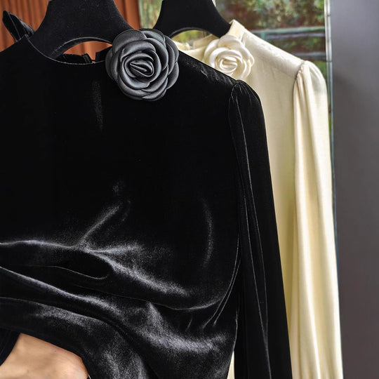 Damen Elegante Bluse mit Rüschen-Detail Nord Taschen