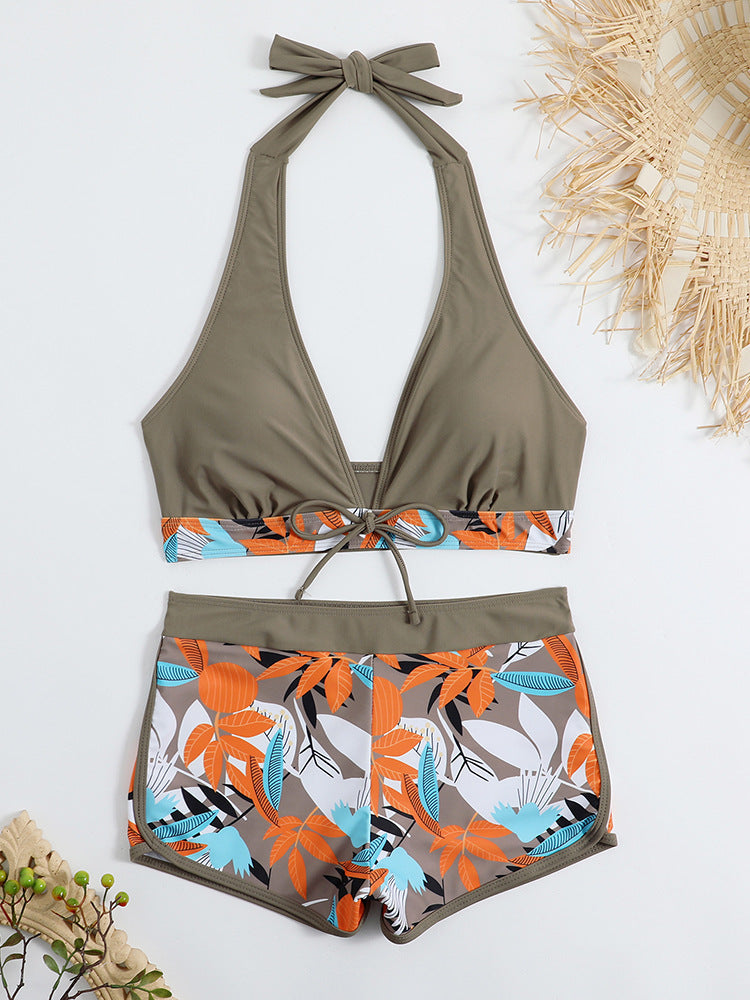 Damen Sportliches Bikini-Set mit verdecktem Bauch