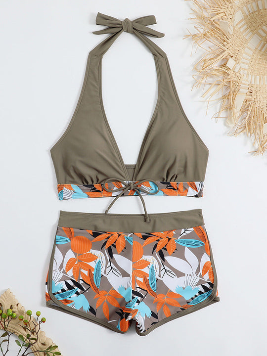 Damen Sportliches Bikini-Set mit verdecktem Bauch