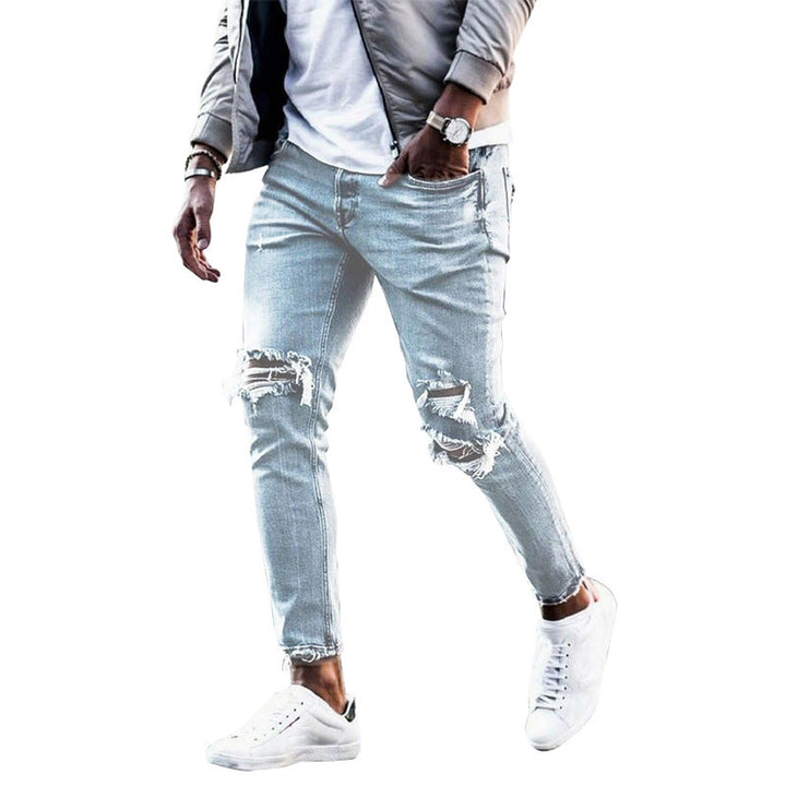 Herren Ripped Jeans im modernen Used-Look mit lässigem Schnitt