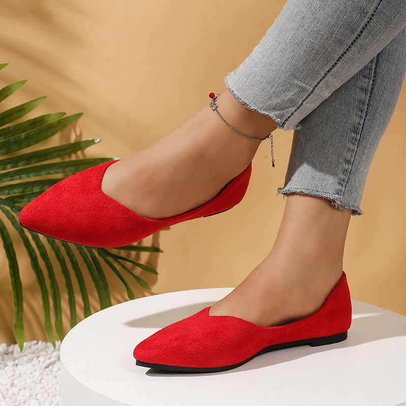 Damen Elegante Ballerinas mit flexiblem Fußbett und spitz zulaufendem Design