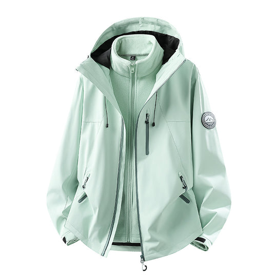 Herren Wasserdichte Softshell-Jacke mit Kapuze und atmungsaktiver Membran Nord Taschen