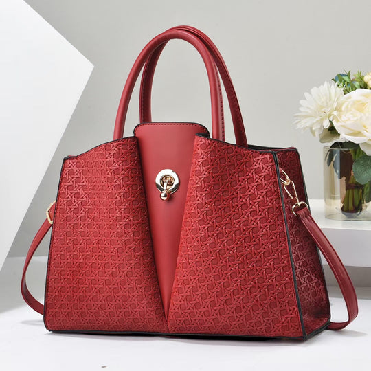 Damen strukturierte Tragetasche mit eleganter Faltentechnik Nord Taschen