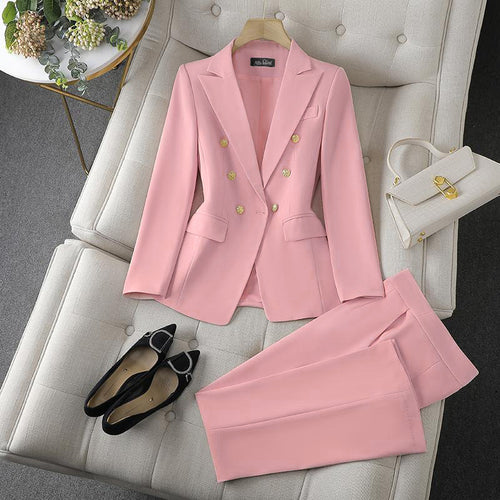Damen Modischer Doppelreiher Blazer mit eleganten Details Nord Taschen