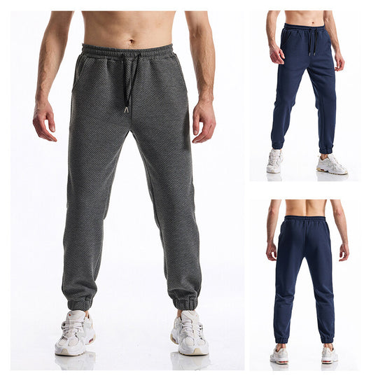 Herren Texturierte Jogginghose mit elastischem Bund, Tunnelzug und gebündeltem Beinabschluss Nord Taschen