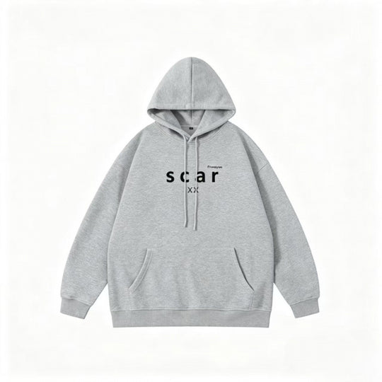 Unisex Oversize-Kapuzenpullover mit Kängurutasche und minimalem Frontprint Nord Taschen