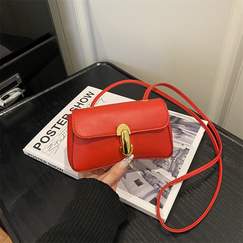 Damen elegante Umhängetasche mit goldenem Verschluss Nord Taschen