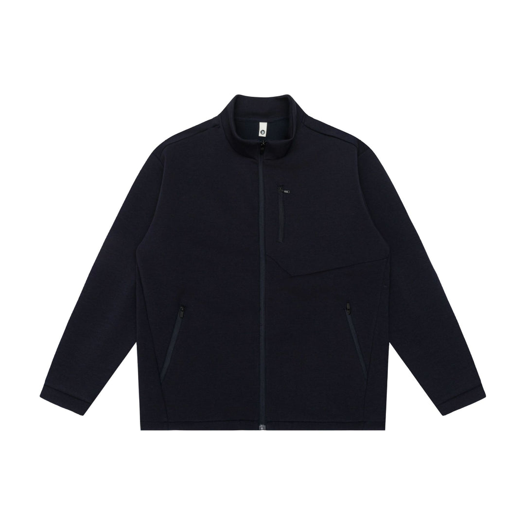 Unisex Minimalistische Kurzjacke mit Stehkragen und funktionalen Reißverschlusstaschen Nord Taschen