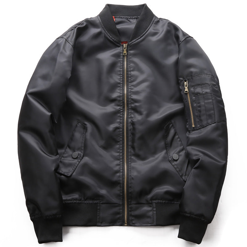 Herren  klassische Bomberjacke aus wasserabweisendem Nylon mit gerippten Bündchen und Ärmeltasche Nord Taschen