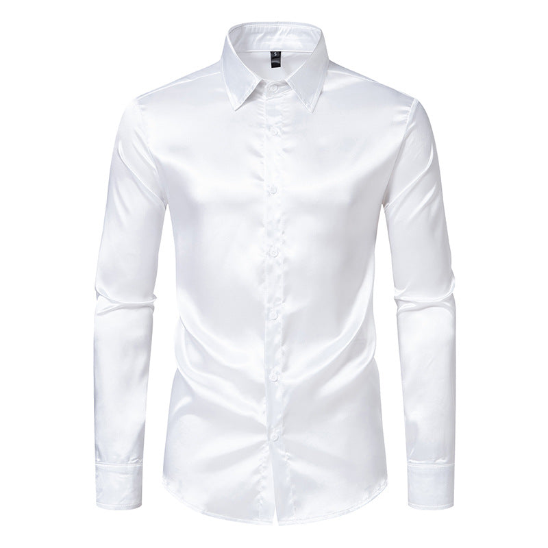 Elegantes Herren Seidenhemd