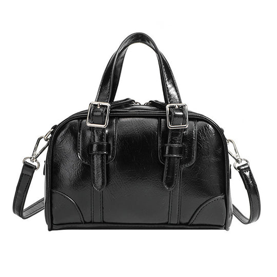 Damen elegante Handtasche mit strukturiertem Kunstleder und abnehmbaren Schulterriemen Nord Taschen