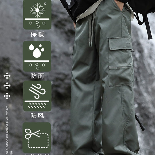 Herren Oversized Outdoor‑Cargohose mit Zugbund, großen Klapp‑ und Utility‑Taschen Nord Taschen