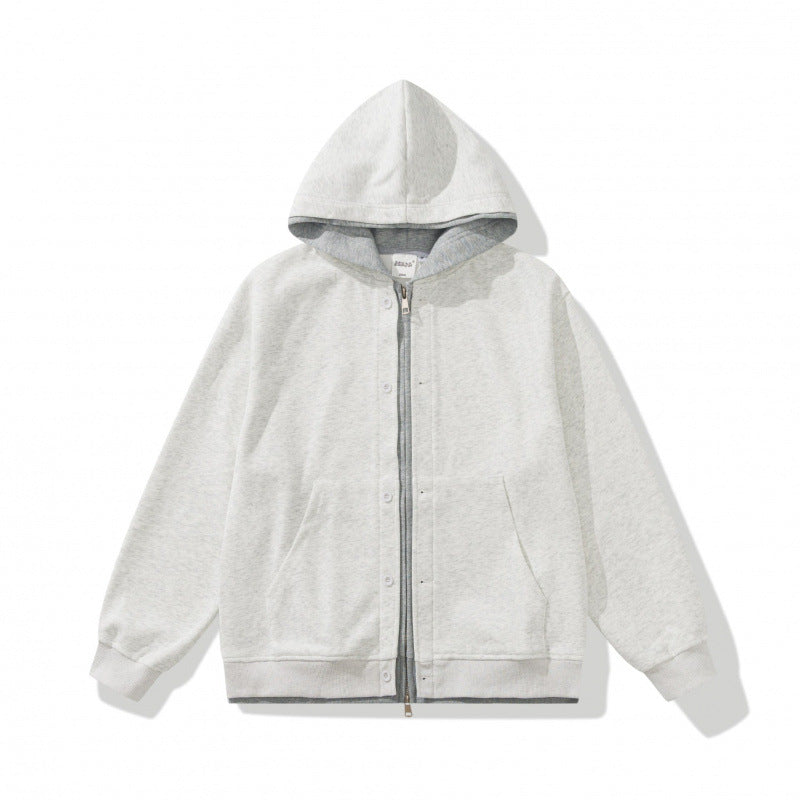 Unisex Oversize-Kapuzenjacke mit Doppelverschluss, Fleece-Innenfutter und Kängurutaschen Nord Taschen