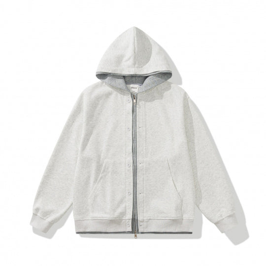Unisex Oversize-Kapuzenjacke mit Doppelverschluss, Fleece-Innenfutter und Kängurutaschen Nord Taschen