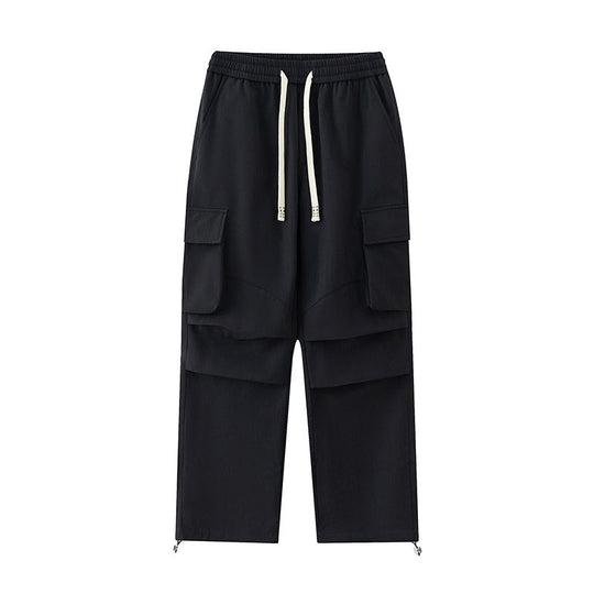 Herren Cargo-Hose mit elastischem Bund, Lagen‑Detail und Reißverschluss-Saum Nord Taschen