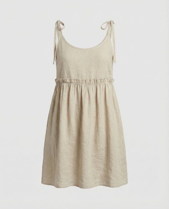Damen Babydoll Sommerkleid mit Trägern