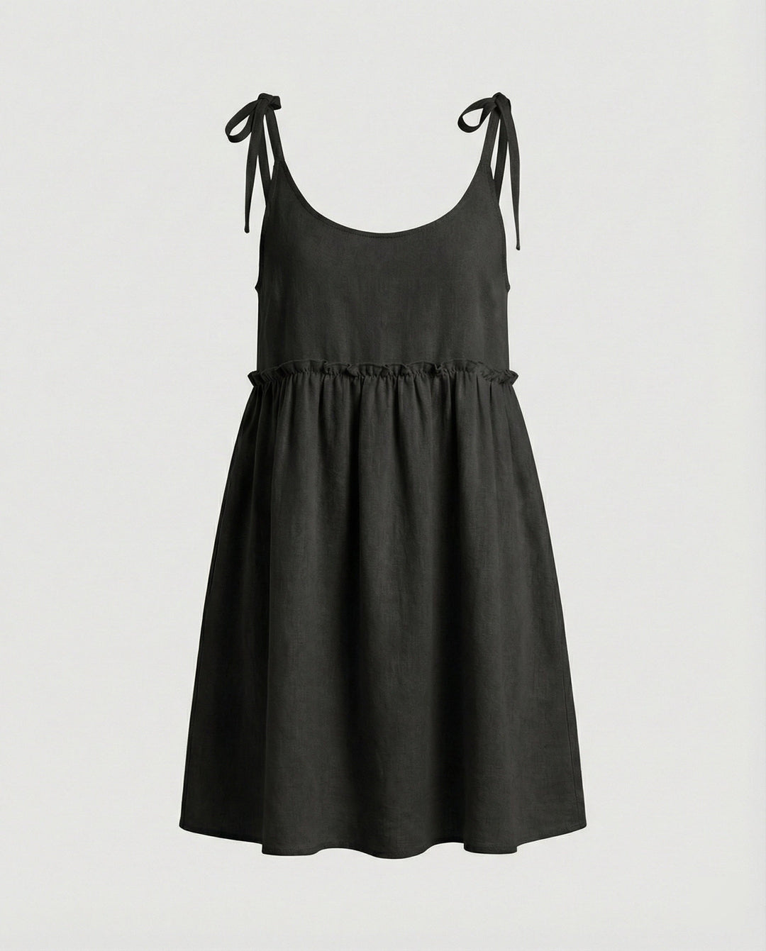 Damen Babydoll Sommerkleid mit Trägern