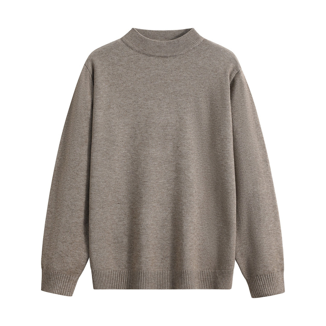 Unisex Oversize Rundhals-Pullover aus schwerer Baumwollmischung mit gerippten Bündchen Nord Taschen