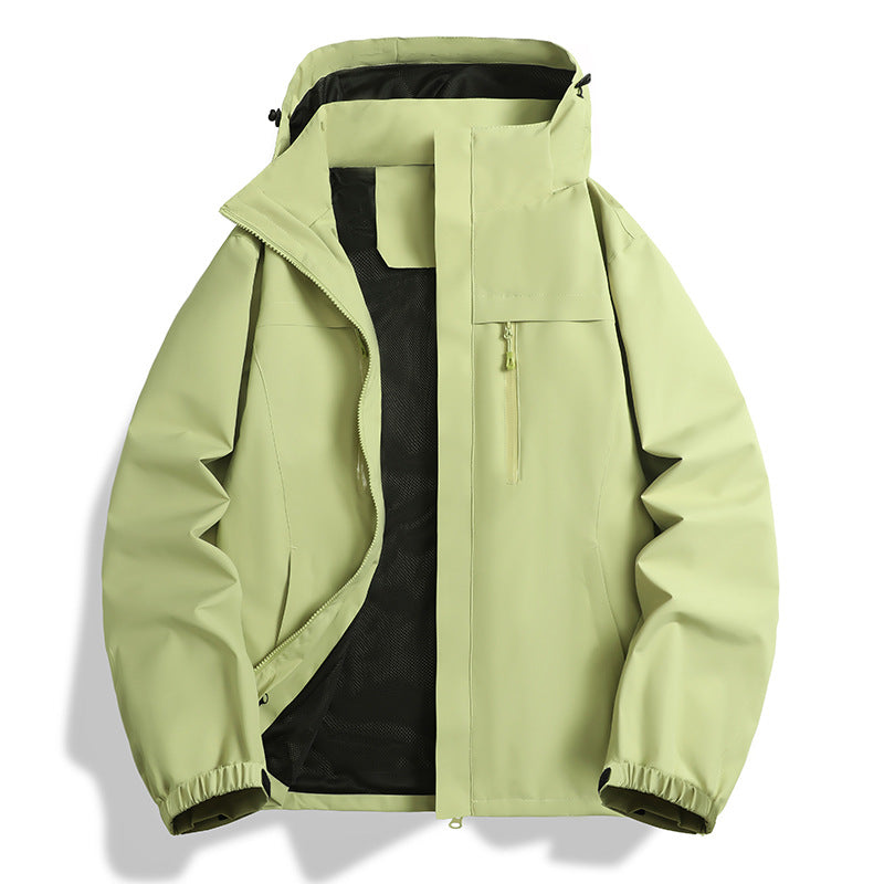 Herren Wasser- und winddichte Softshell-Outdoorjacke mit Kapuze, atmungsaktivem Meshfutter und Brustreißverschluss Nord Taschen