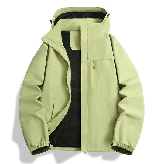 Herren Wasser- und winddichte Softshell-Outdoorjacke mit Kapuze, atmungsaktivem Meshfutter und Brustreißverschluss Nord Taschen