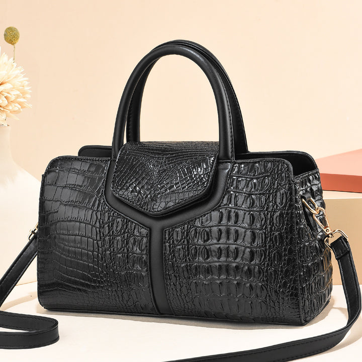 Damen elegante Handtasche im luxuriösen Krokodil-Look Nord Taschen