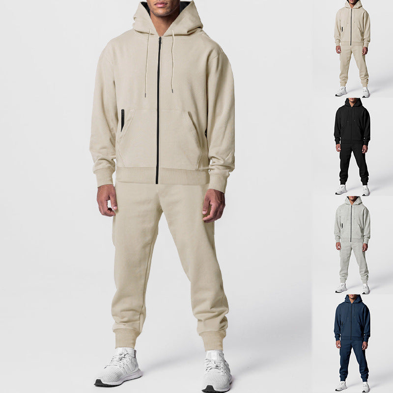 Herren Komplettes Sweatset mit Reißverschluss-Hoodie und tapered Jogginghose Nord Taschen