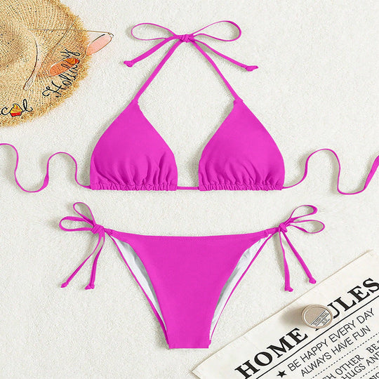 Damen Triangel-Bikini mit verstellbaren BindNord Taschenändern und elegantem Schnitt