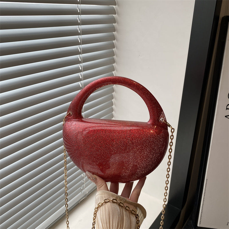 Damen elegante Handtasche im modernen Glamour-Stil mit Glitzerdetails Nord Taschen