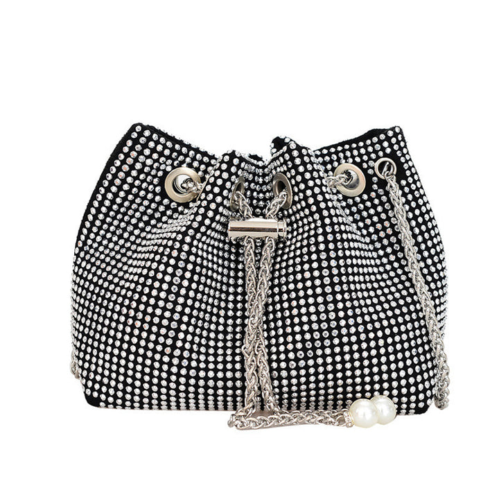 Damen modische Clutch mit Glitzerstein-Dekor Nord Taschen