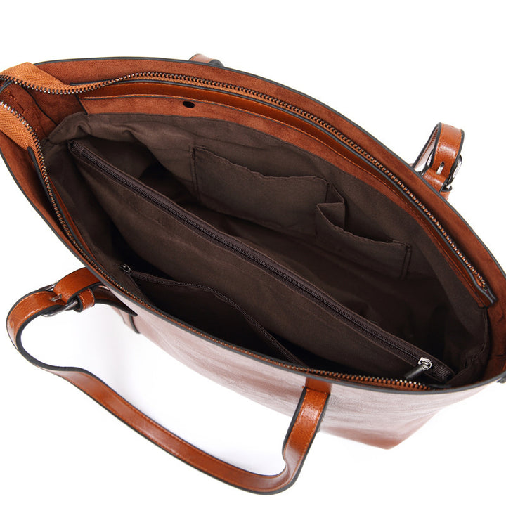 Damen Schultertasche mit eleganter Struktur und verstellbarem Schulterriemen Nord Taschen