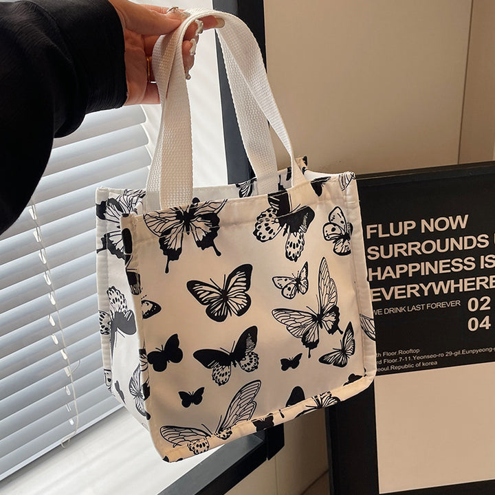Damen praktische Tragetasche mit buntem Schmetterlingsmuster Nord Taschen