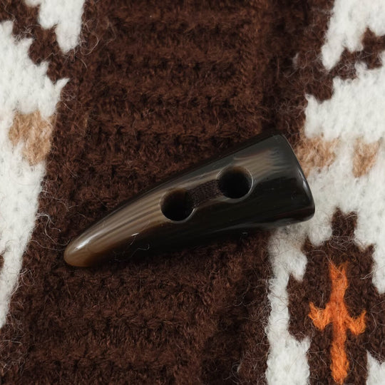 Damen Grobgestrickter Norweger-Cardigan mit Schalkragen und Hornknopfleiste Nord Taschen