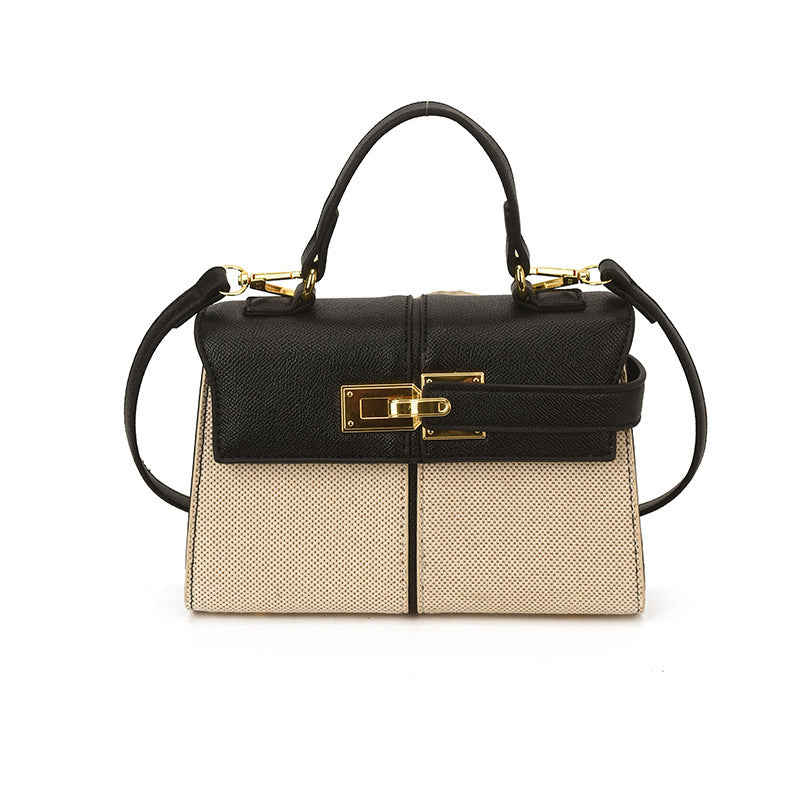 Damen strukturierte Handtasche mit elegantem Kettenverschluss Nord Taschen