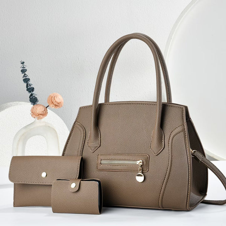 Damen elegante Handtasche mit praktischem Wallet-Set Nord Taschen