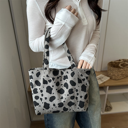 Damen Einkaufstasche mit stilvollem Leopardenmuster Nord Taschen
