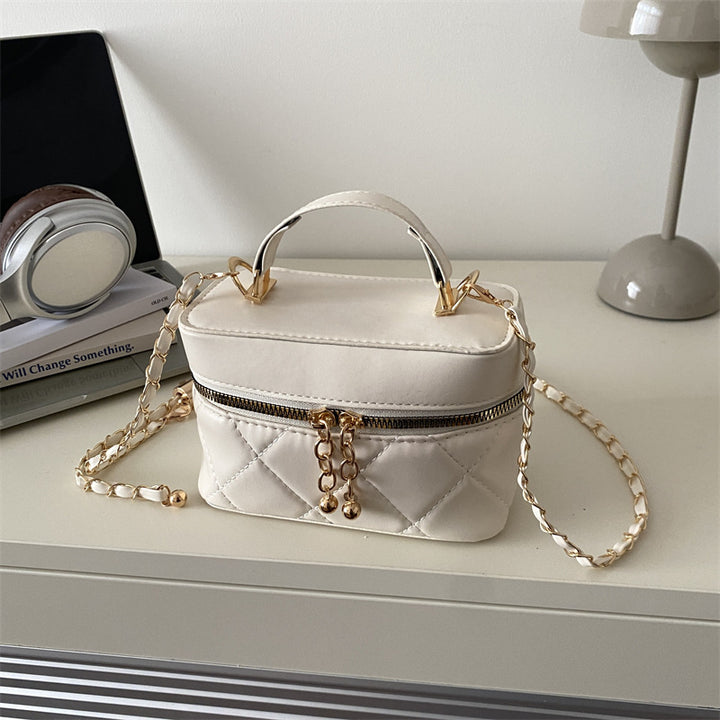 Damen elegante Henkeltasche mit glänzendem Kettenverschluss Nord Taschen